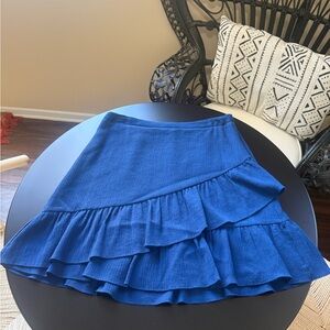 Banana Republic Blue Ruffled Skirt